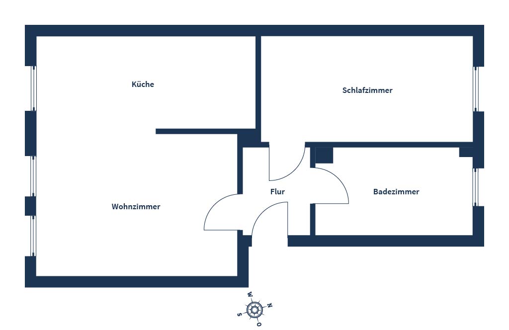 1 Schlafzimmer Wohnung in Nuremberg, Germany, Nr. 189780