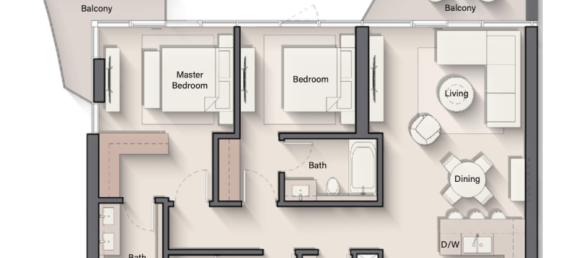 Studio à Al Marjan Island, UAE No. 121257 9