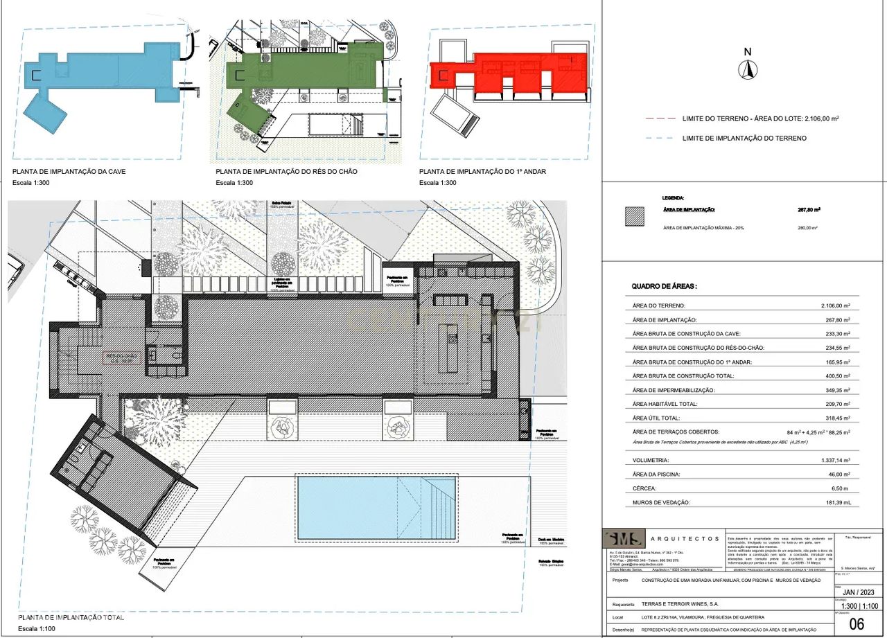 Grundstück in Quarteira, Portugal 319m², Nr. 106984