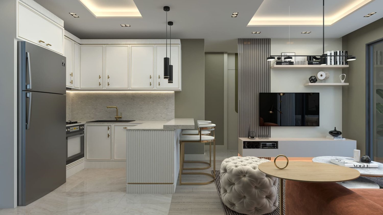 Apartment 3+1 in Ilkem Miami Soli, Mezitli, Turkey No. 38337