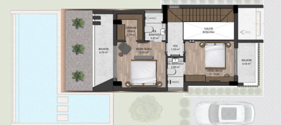 Villa 3+1 in Antalya, Turkey No. 23279 6