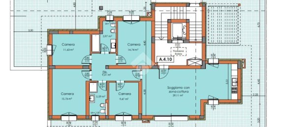 5-salle Penthouse à Castenaso, Italy No. 6501 3