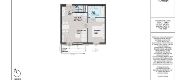 Apartamento de 1 dormitorio en Hietzing, Austria No. 143140 12