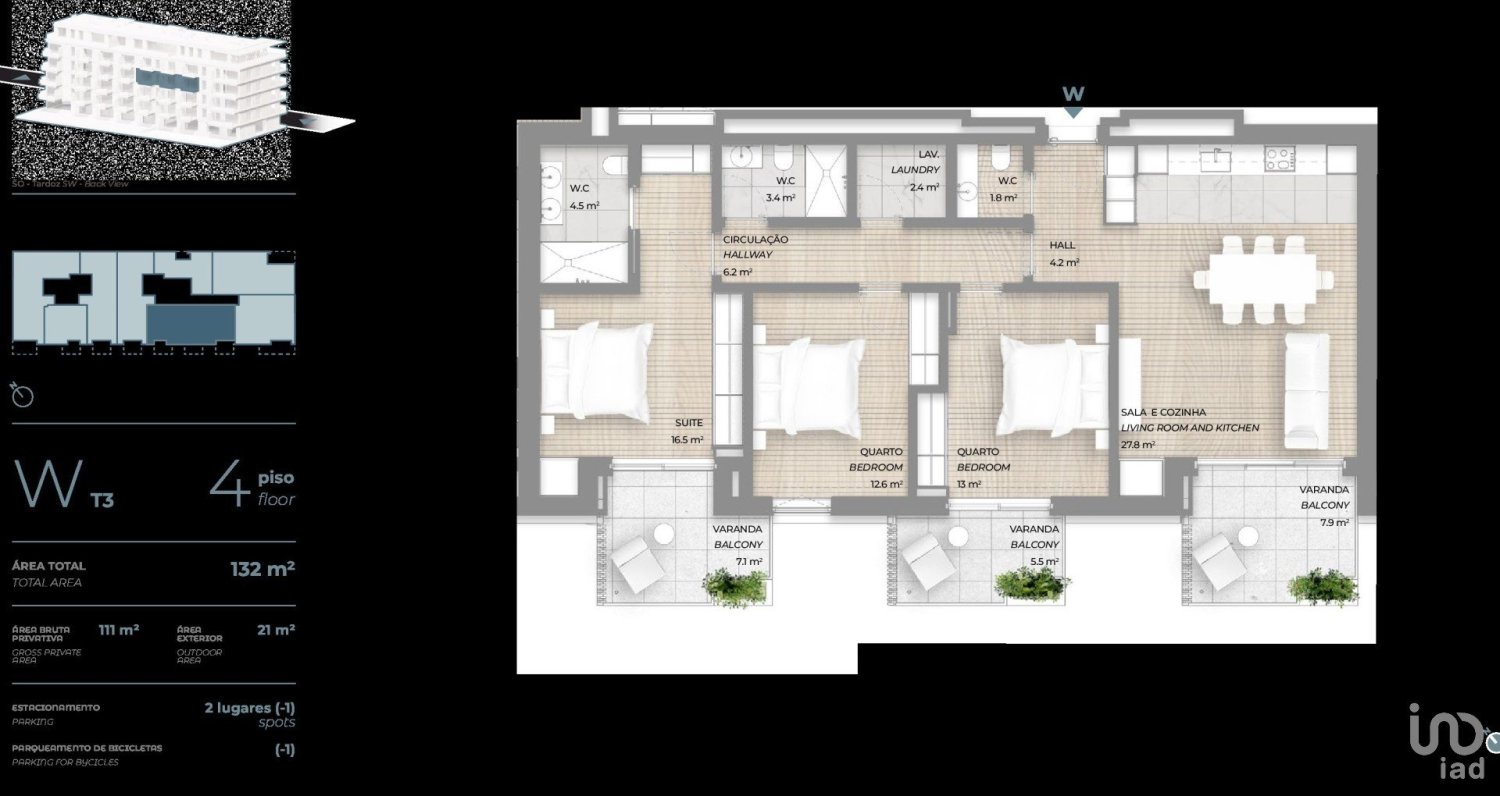 3 bedrooms Apartment in Vila Nova de Gaia, Portugal No. 325428