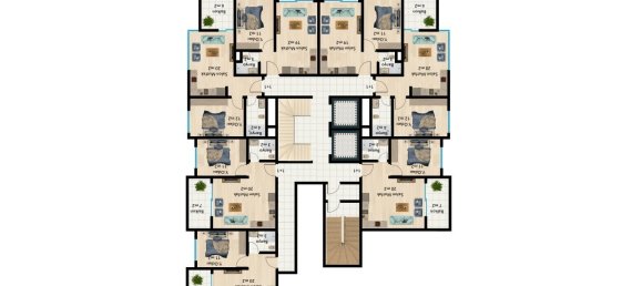 Apartamento de 2 divisões em Mahmutlar, Turkey N.º 29838 23