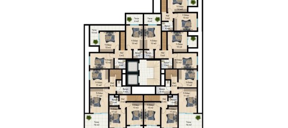 Apartamento de 2 divisões em Mahmutlar, Turkey N.º 29838 25