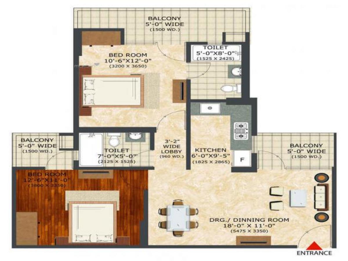 2 Schlafzimmer Haus in Ghaziabad, India, Nr. 56234