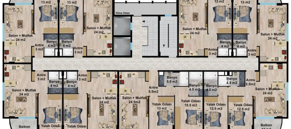 Apartment 1+1 in Oba, Turkey No. 31372 28