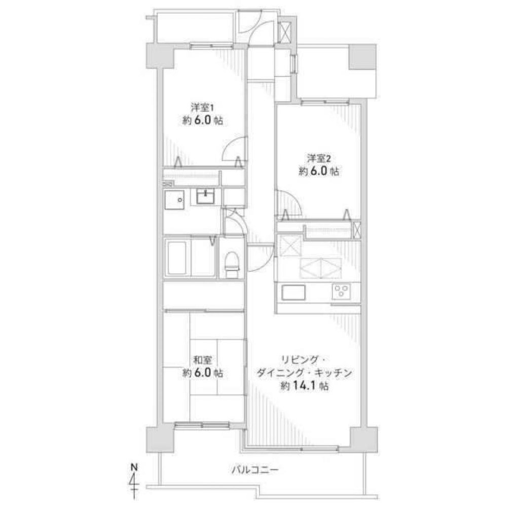 3 bedrooms Apartment in Hyogo, Japan No. 4661