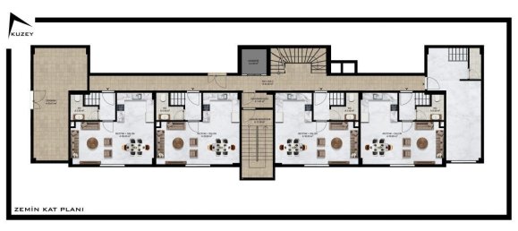 Penthouse de 2 divisões em Demirtas, Turkey N.º 9770 20