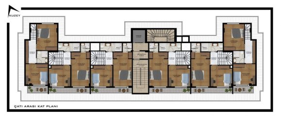 Penthouse de 2 divisões em Demirtas, Turkey N.º 9770 24