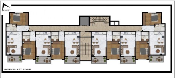 Penthouse de 2 divisões em Demirtas, Turkey N.º 9770 21