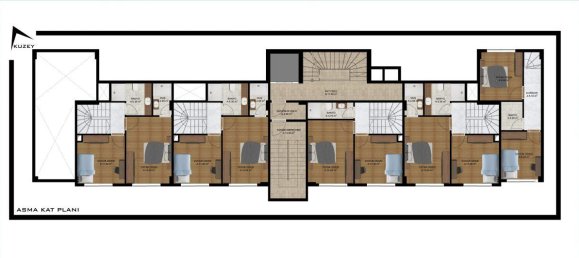 Penthouse de 2 divisões em Demirtas, Turkey N.º 9770 23