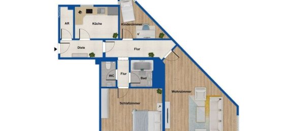 3-Zimmer Wohnung in München, Germany, Nr. 323462 12