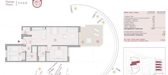 Apartamento de 2 dormitorios en Calpe, Spain No. 10182 7