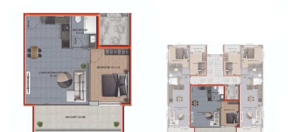 2 rooms Apartment in Alanya, Turkey No. 18181 15