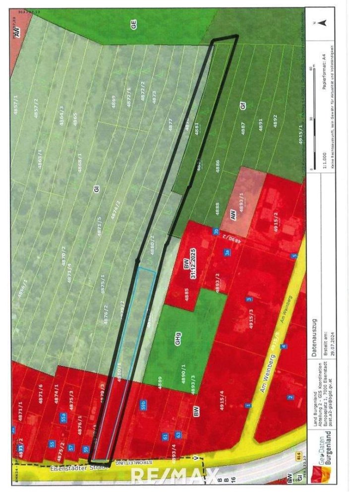 Terreno en Hornstein, Austria 1768 m² No. 79572