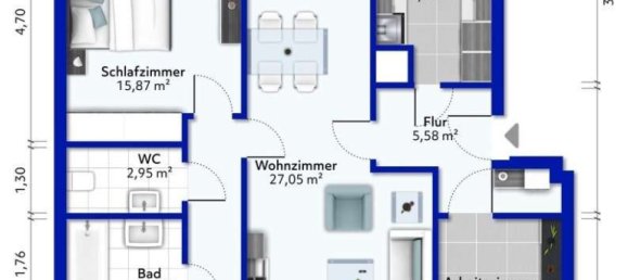 3 غرف نوم شقة في Dusseldorf, Germany رقم 68997 10