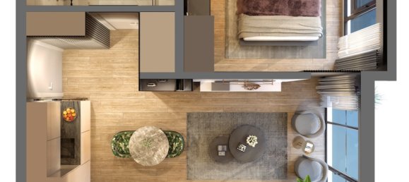 شقة 1+1 في Istanbul, Turkey رقم 23638 6