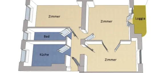 3-Zimmer Wohnung in Adlershof, Germany, Nr. 48526 11