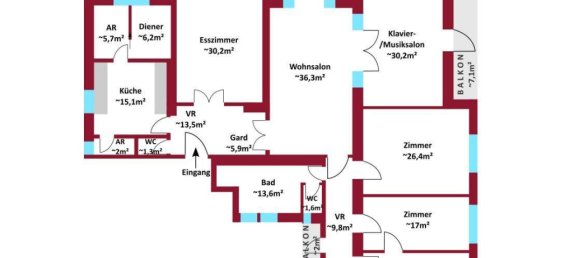 7-salle Appartement à Leopoldstadt, Austria No. 220905 9