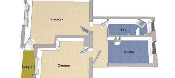 2غرفة شقة في Wilmersdorf, Germany رقم 281847 7