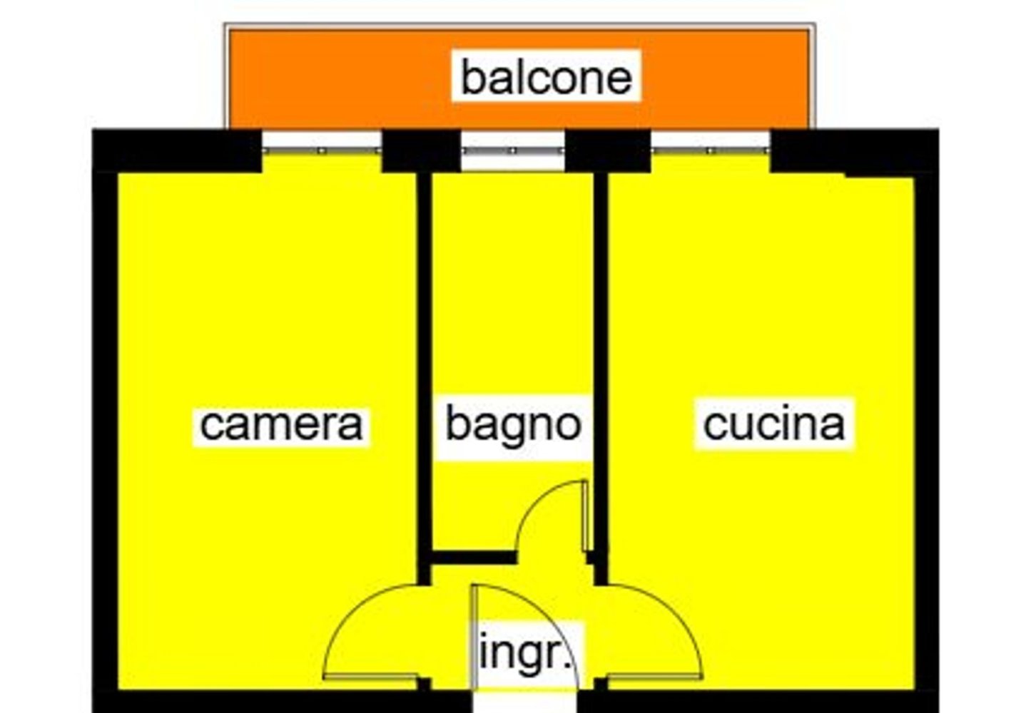 2-salle Appartement à Spotorno, Italy No. 12776