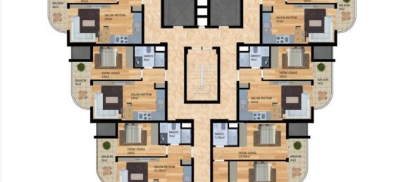 2-Zimmer Wohnung in Avsallar, Turkey, Nr. 9917 25