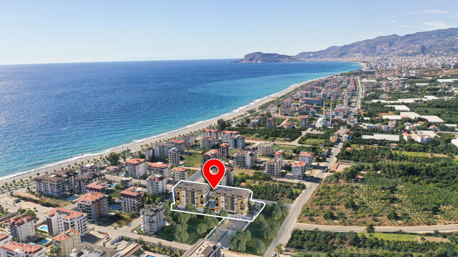 شقة 1+1 في Kestel, Turkey رقم 50853