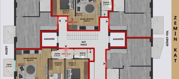 Apartment 1+3 in Antalya, Turkey No. 33709 13