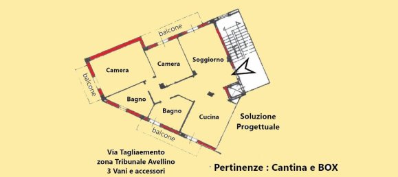 Квартира с 4 комнатами в Авеллино, Италия № 128872 20