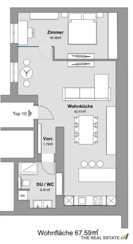2-Zimmer Wohnung in Mariahilf, Austria, Nr. 6101