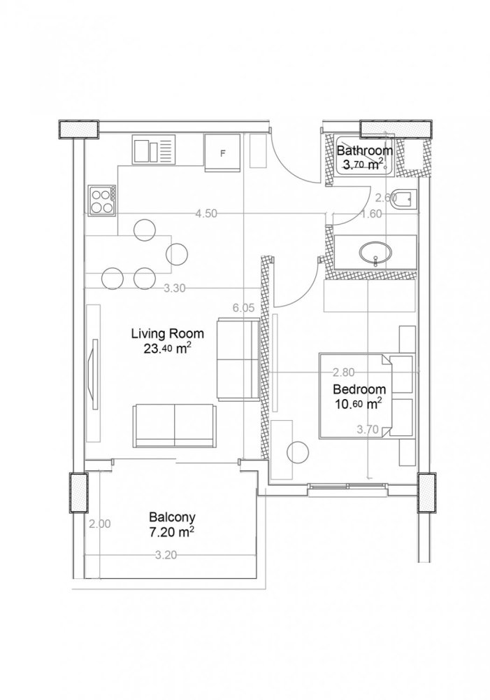 Apartment 1+1 in Yekta Green Life Gazipasa Residence, Gazipasa, Turkey No. 39534 1