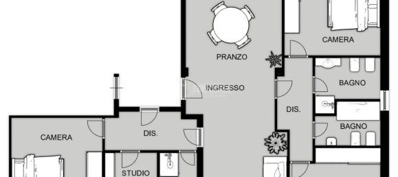 4 rooms Apartment in Piacenza, Italy No. 20601 21