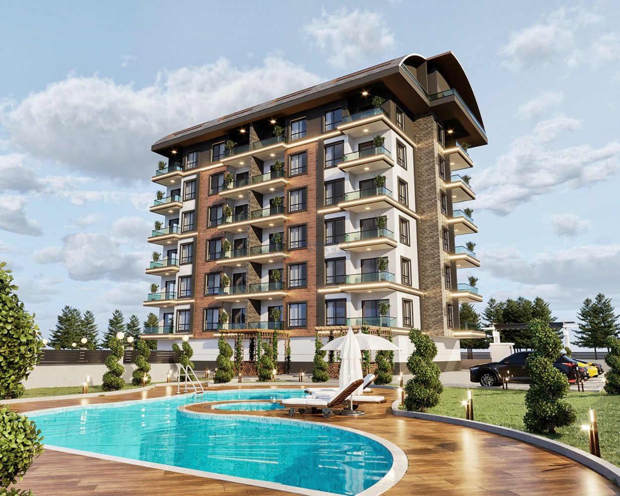 Apartamento de 1+1 en Alanya, Turkey No. 47158