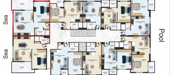 شقة 1+1 في Alanya, Turkey رقم 11472 4