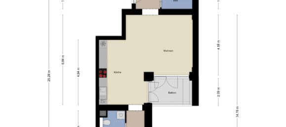 1 bedroom Apartment in Dusseldorf, Germany No. 74919 18