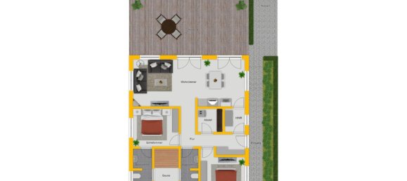 Бунгало с 2 спальнями в Гарц, Германия № 219413 26