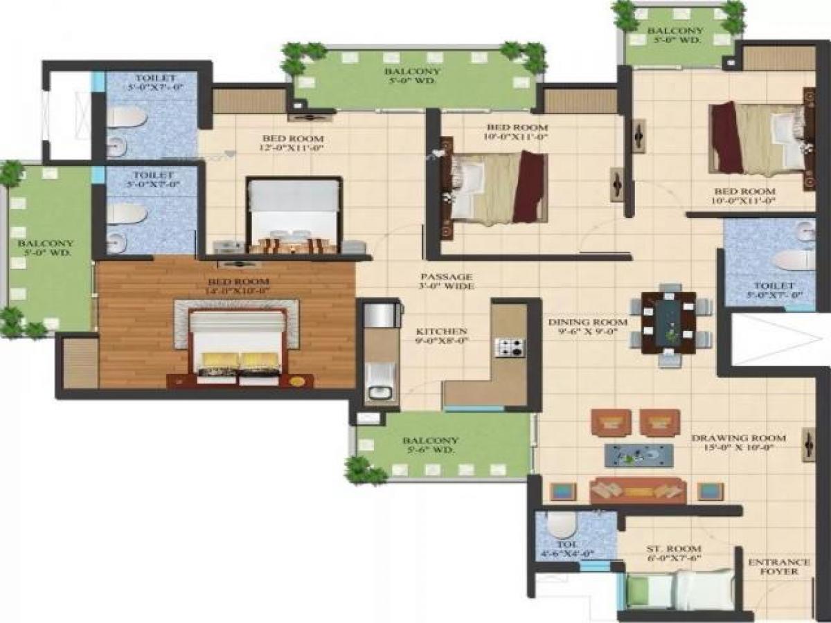 4 bedrooms House in Noida, India No. 67230