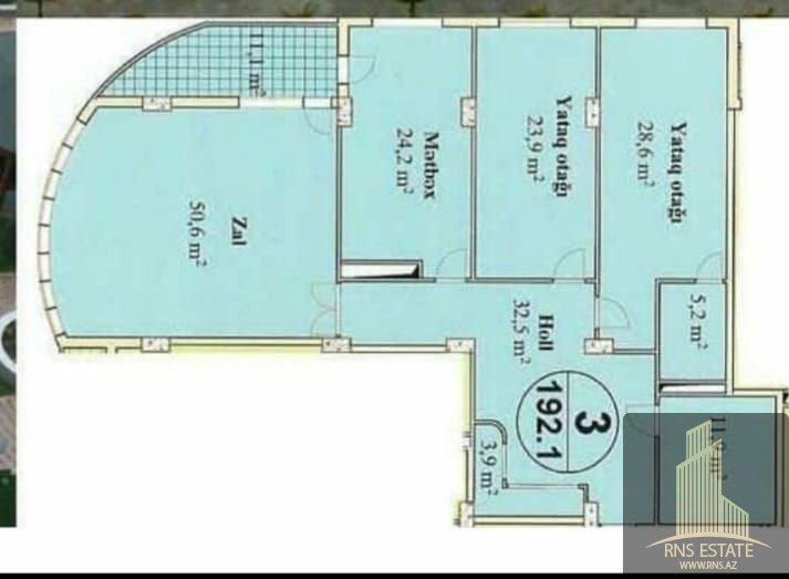 3 Schlafzimmer Wohnung in Chataj, Azerbaijan, Nr. 1492