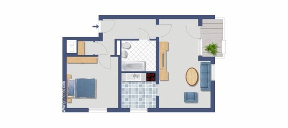 Apartamento de 1 dormitorio en Essen, Germany No. 6578 3