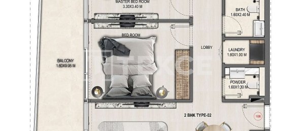 2 chambres appartement à vendre à Dubai, UAE № 187014 22