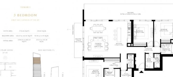 3 غرف نوم شقة في Dubai Harbour, UAE رقم 25 13