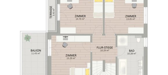 Дом с 4 спальнями в Вена, Австрия № 72696 4