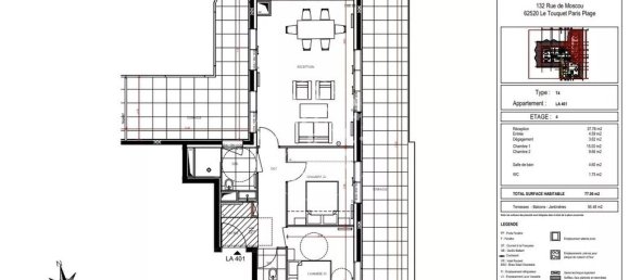 2 غرف نوم شقة في Le Touquet-Paris-Plage, France رقم 232782 3