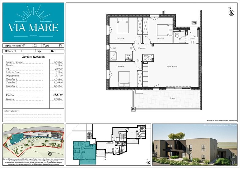 3 bedrooms Apartment in Ghisonaccia, France No. 46581