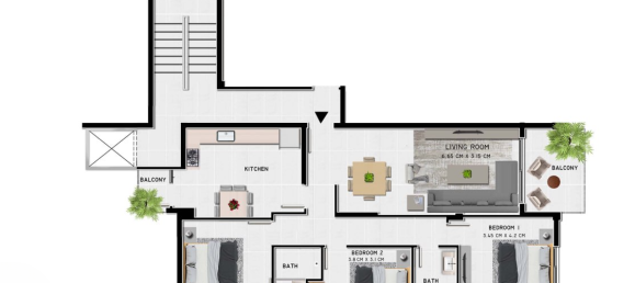 3 dormitorios apartamento en venta en Larnaca, Larnaka, Cyprus № 175550 2