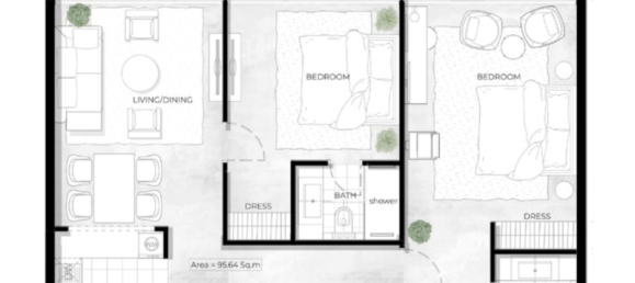 1 bedroom Apartment in Al Furjan, UAE No. 121513 7