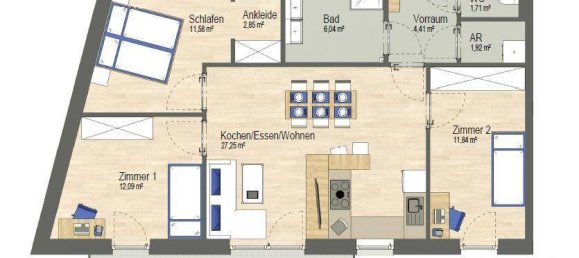 3 غرف نوم شقة في Kalsdorf bei Graz, Austria رقم 209400 9