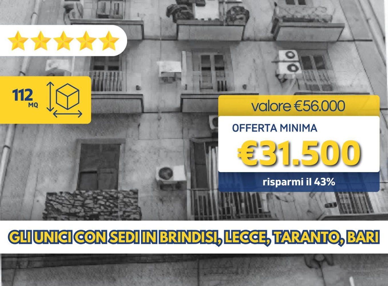 Квартира с 4 спальнями в Таранто, Италия № 377245